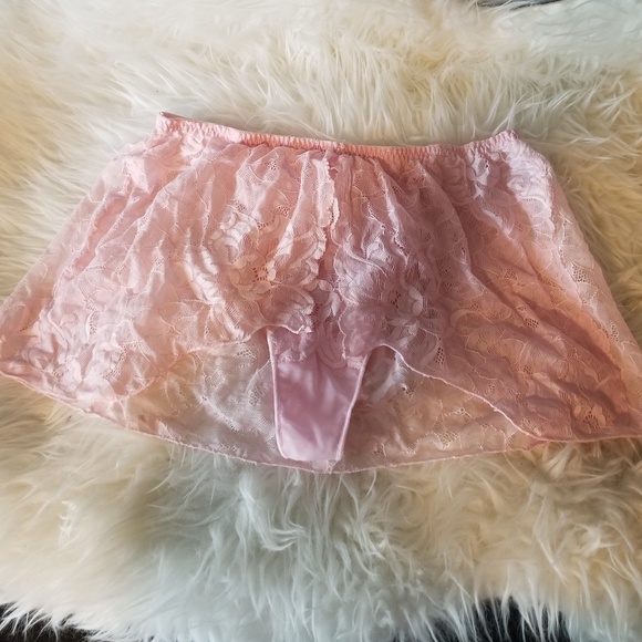 Victoria's Secret Other - Victoria Secret Skirted Thong Panties Pink Lace